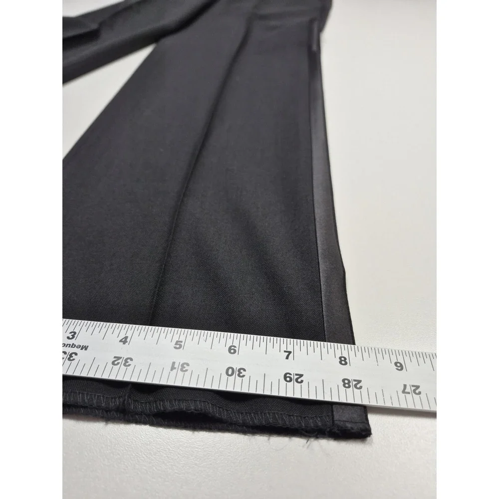 Neil Allyn Suit Pants Mens 31x34 Black Wool Tuxedo Satin Stripe Unhemmed NWT